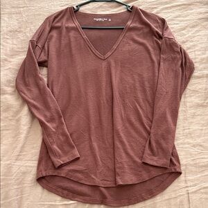 Abercrombie & Fitch Long Sleeve Top - Warm Brown